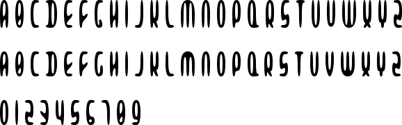 Alien Beasts Font Character Map