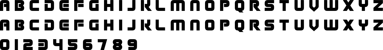 Alien Eclipse Font Character Map