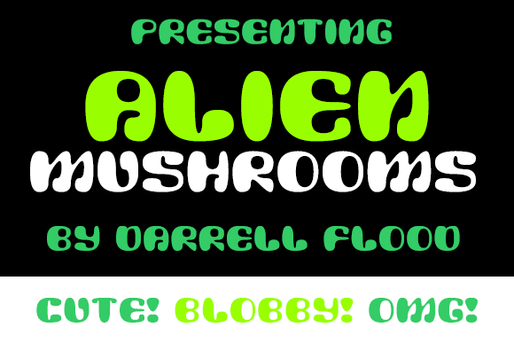 Alien Mushrooms Font