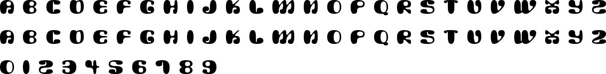 Alien Mushrooms Font Character Map