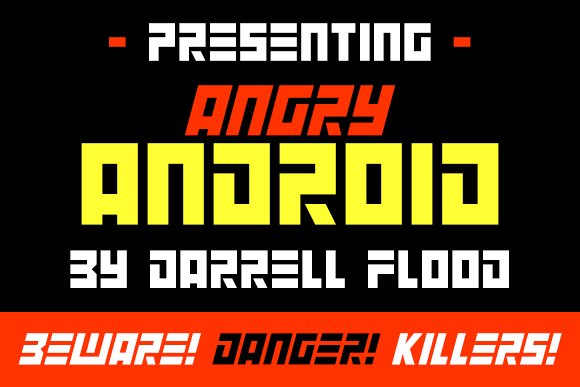 Angry Android font