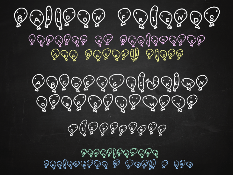 Balloon Friends Font