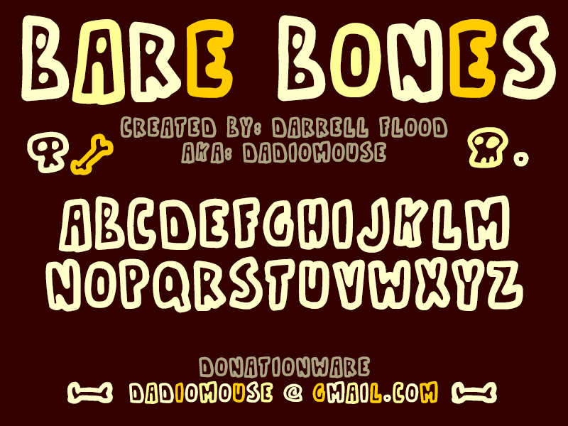 Bare Bones Font