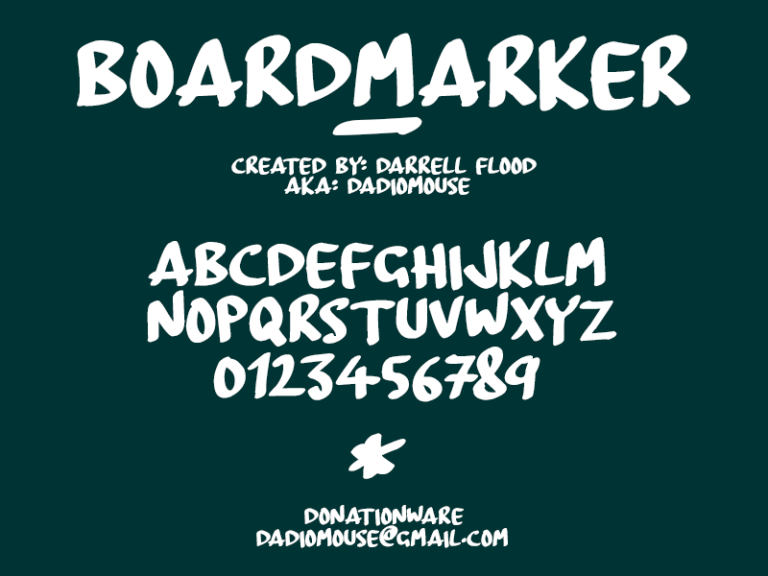 BoardMarker Font