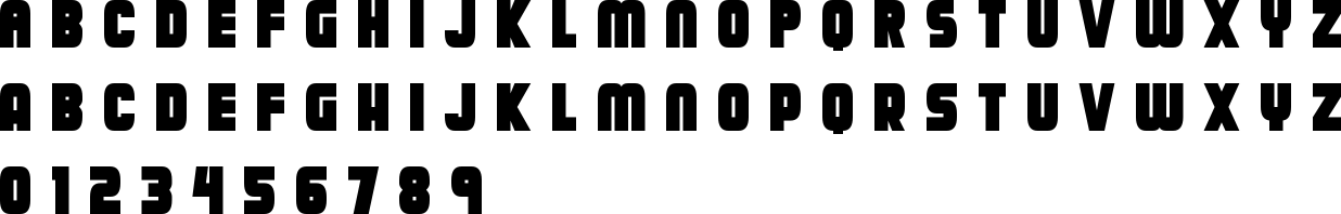 Calamitech Font Character Map