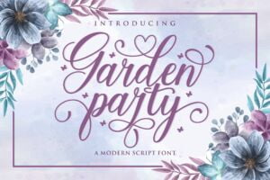 Garden Party Font Graphic