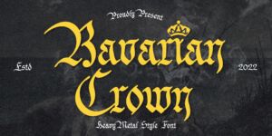 Bavarian Crown Font Graphic