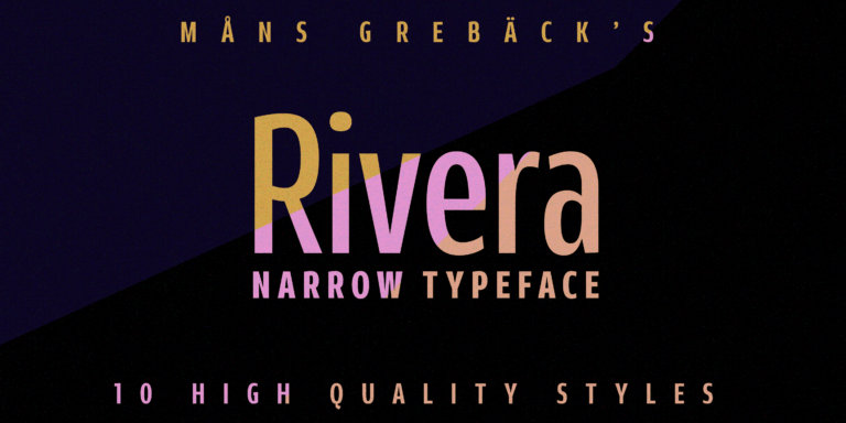 Rivera Font Poster