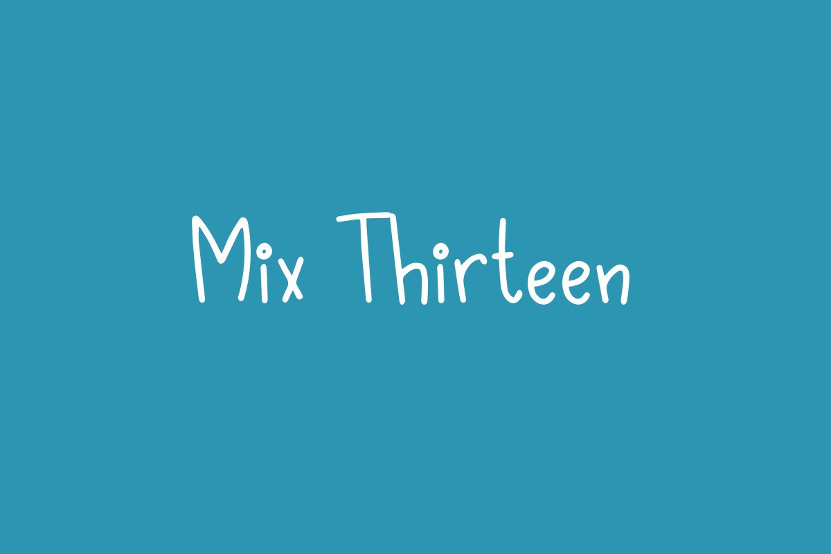 Mix Thirteen Font