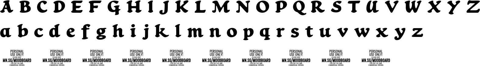 Moodboard Font Character Map
