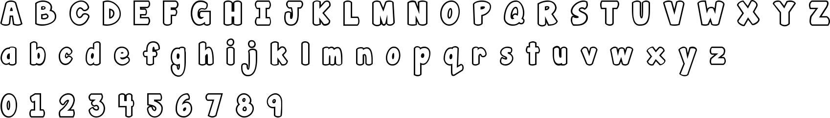 Janda Manatee Bubble Character Map
