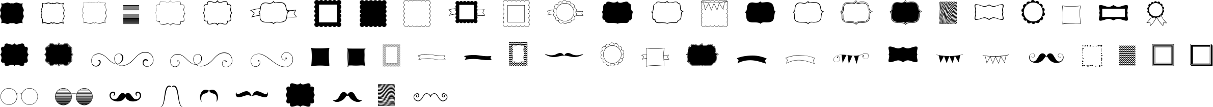 KG Flavor and Frames Character Map