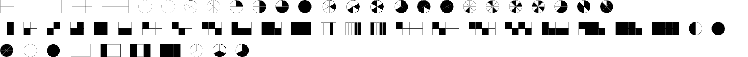 KG Fractions Character Map