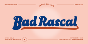 Bad Rascal Font Graphic