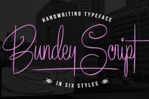 Bundey Script Graphic