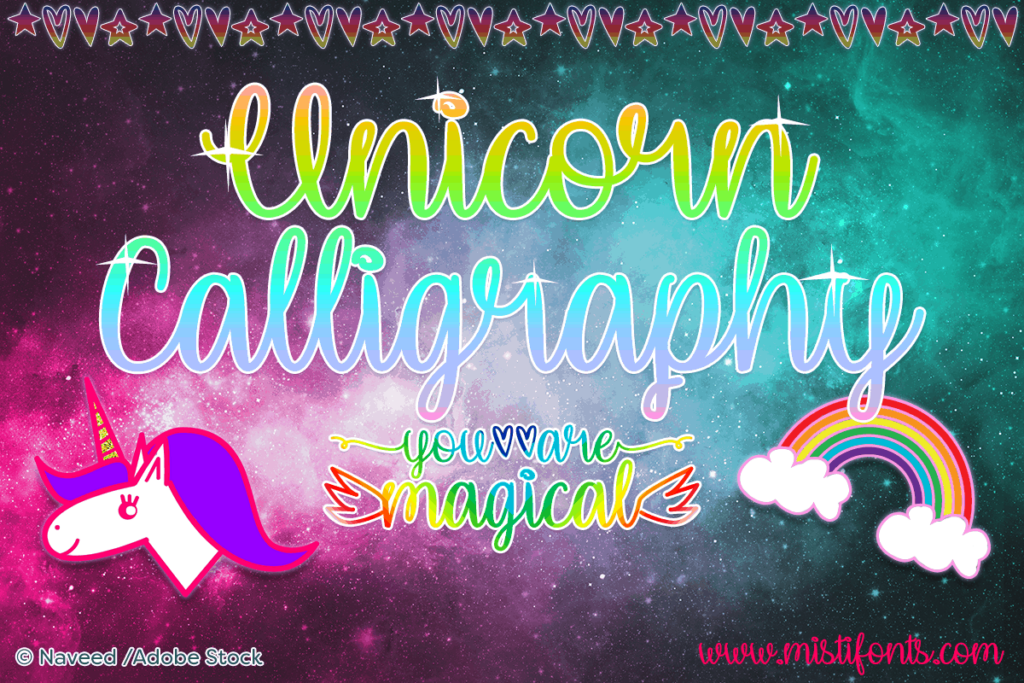 Unicorn Calligraphy Font