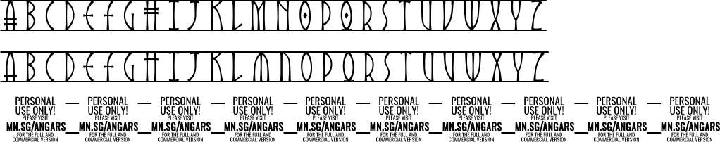 Angars Runes Character Map