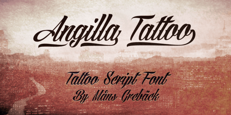 Angilla Tattoo Font