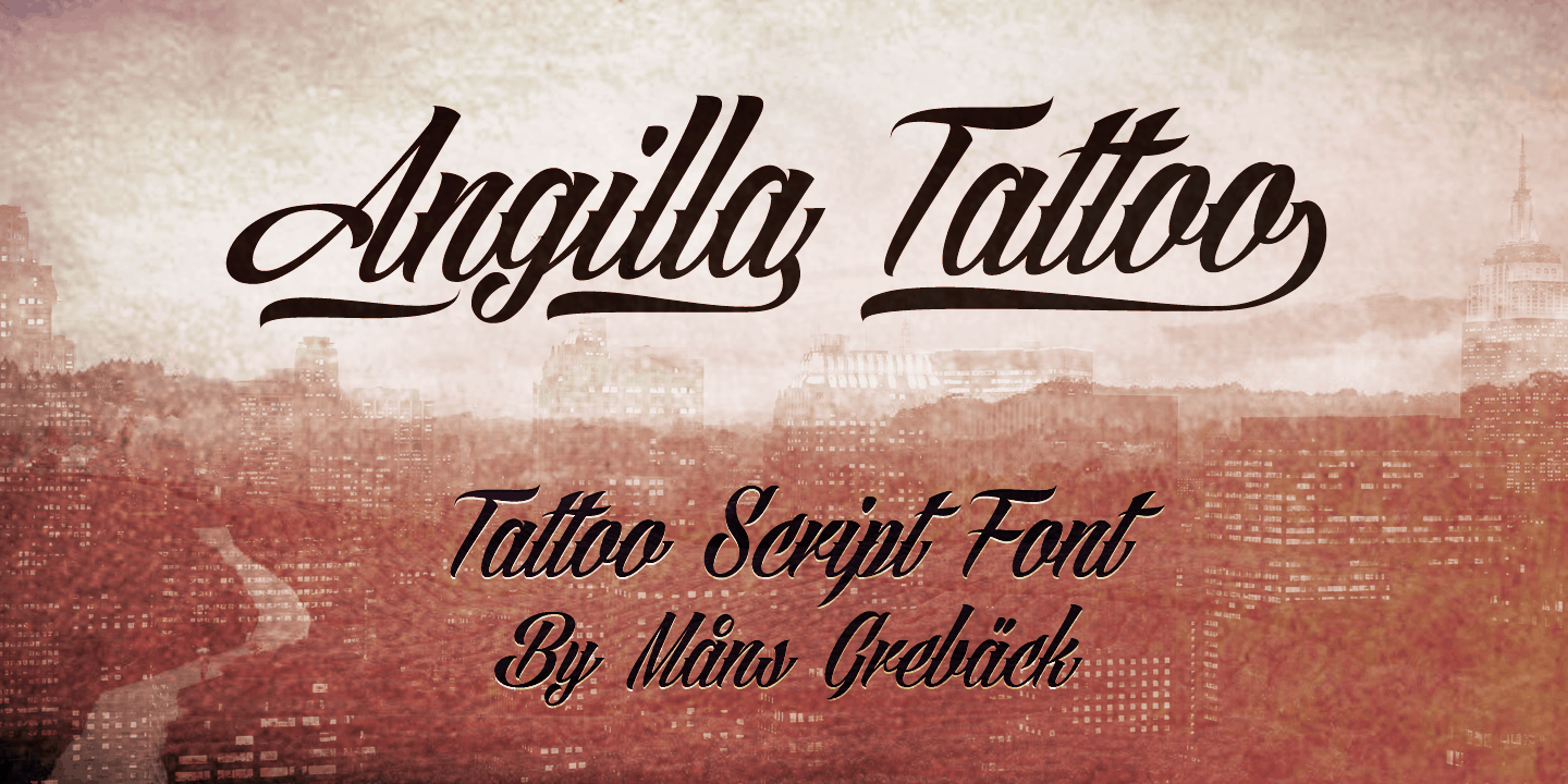 Angilla Tattoo Poster