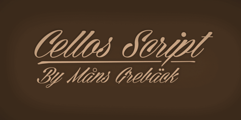 Cellos Script Poster