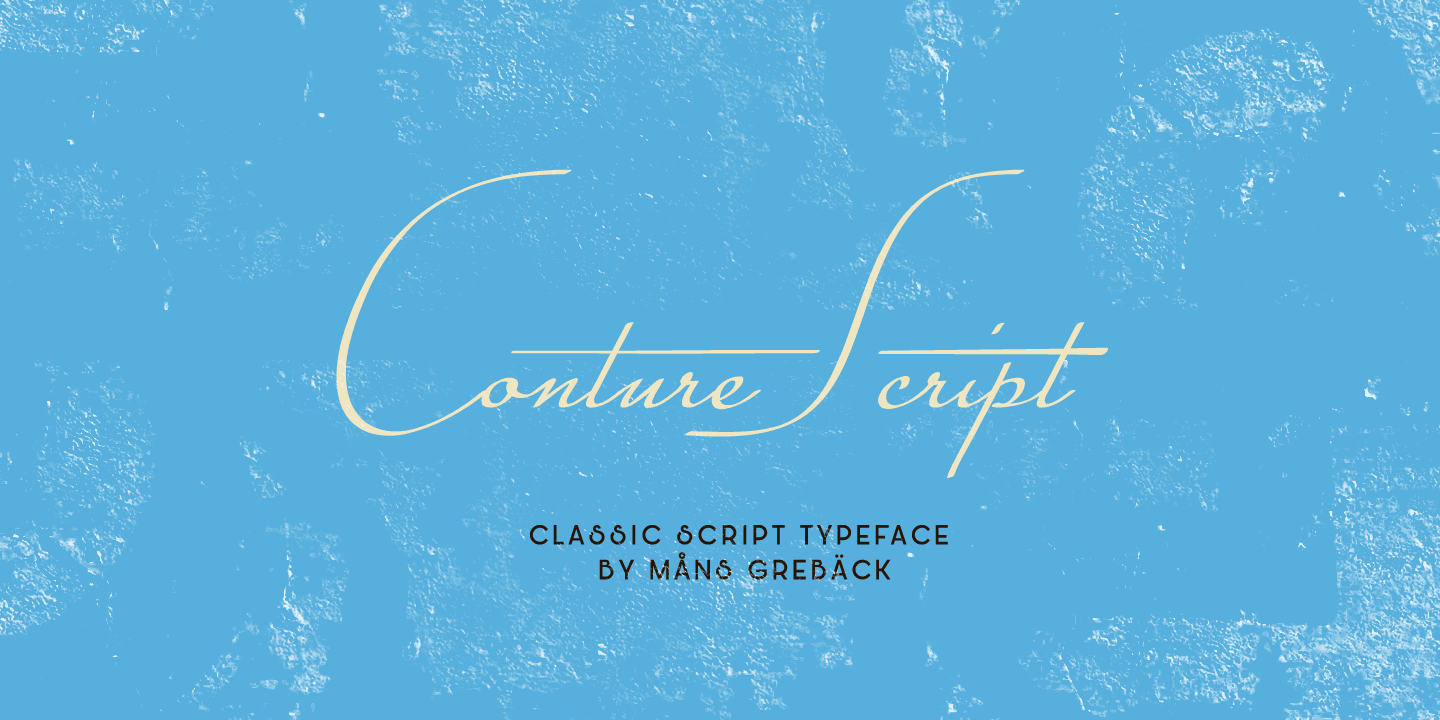 Conture Script Poster01