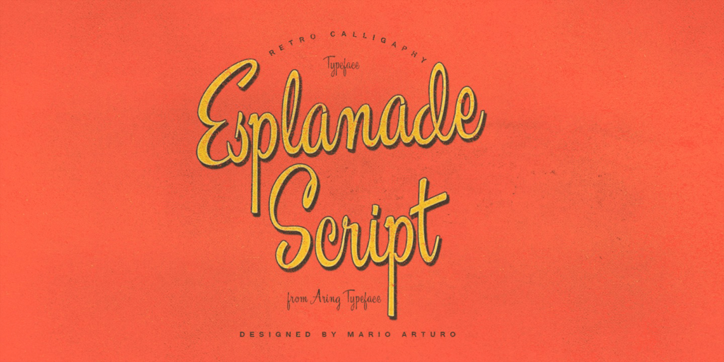 Esplanade Script Poster