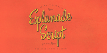 Esplanade Script Poster