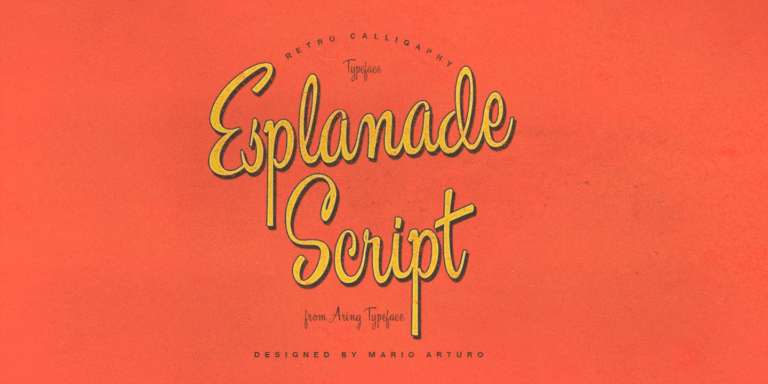 Esplanade Script Poster