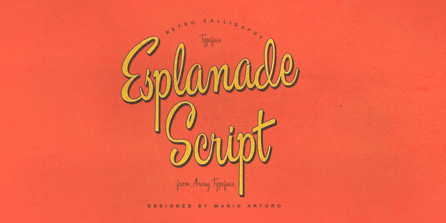 Esplanade Script Poster