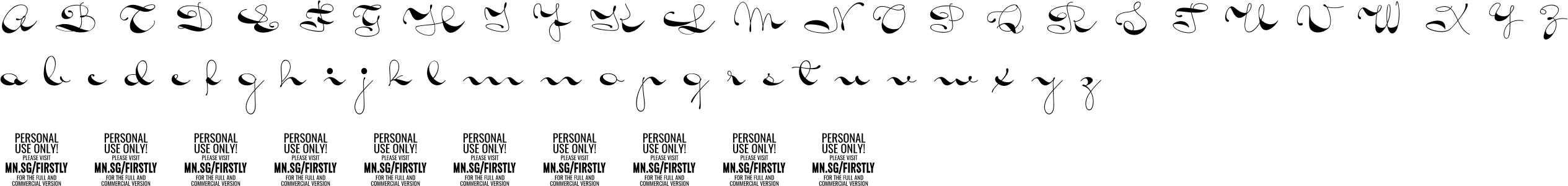 Firstly Character Map