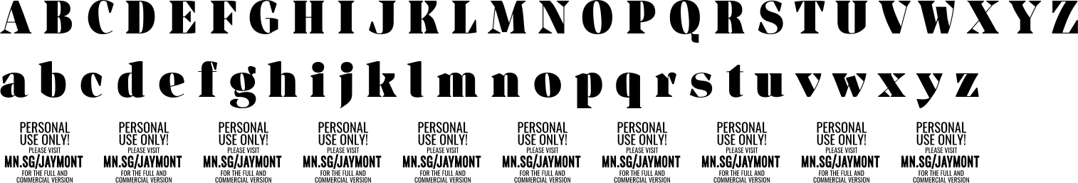 Jaymont Character Map