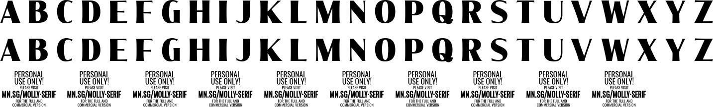 Molly Serif Character Map