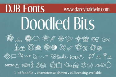 Djbfonts Doodled Bits4