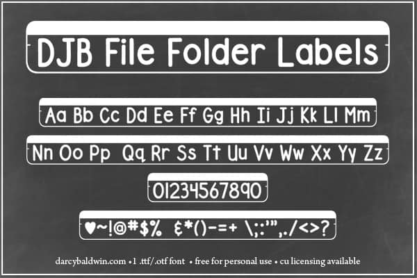 Djbfonts Filefolderstrip2