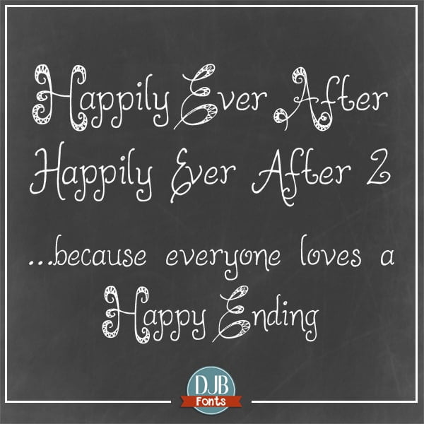 Djbfonts Happilyeverafter2 Sq