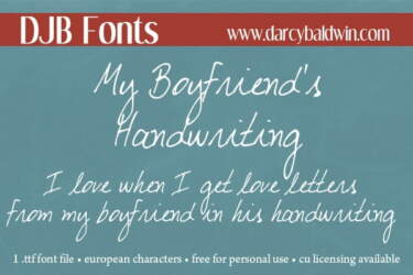 Djbfonts Myboyfriend2