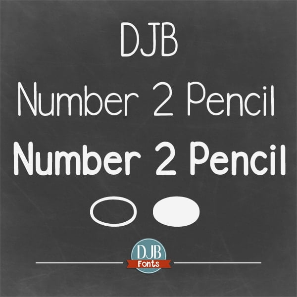 Djbfonts No2pencil