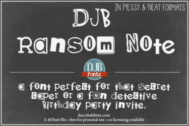 Djbfonts Ransomnote