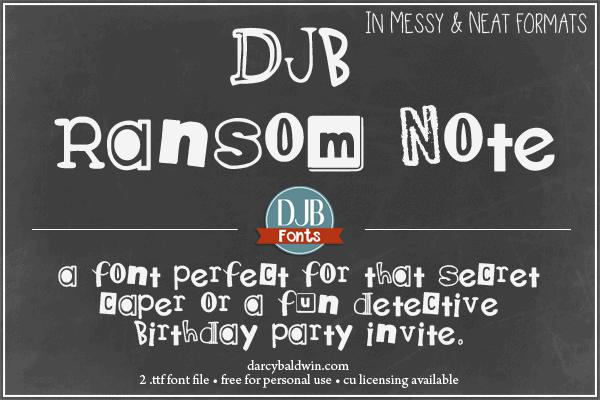 Djbfonts Ransomnote 