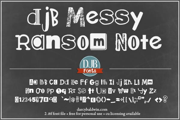 Djbfonts Ransomnote4