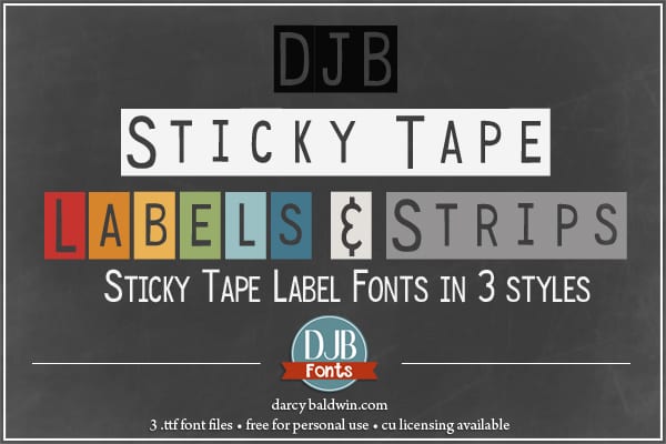 Djbfonts Stickytape3