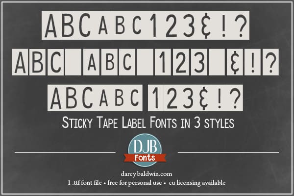 Djbfonts Stickytape4