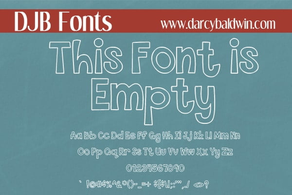 Djbfonts Thisfontisempty5