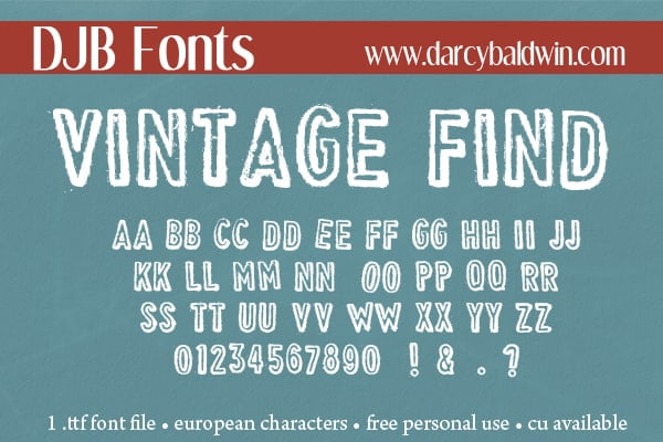 Djbfonts Vintagefind3