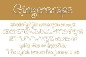Gingersnaps Letters