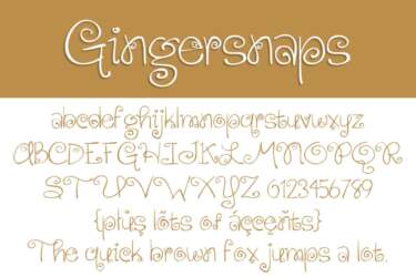Gingersnaps Letters