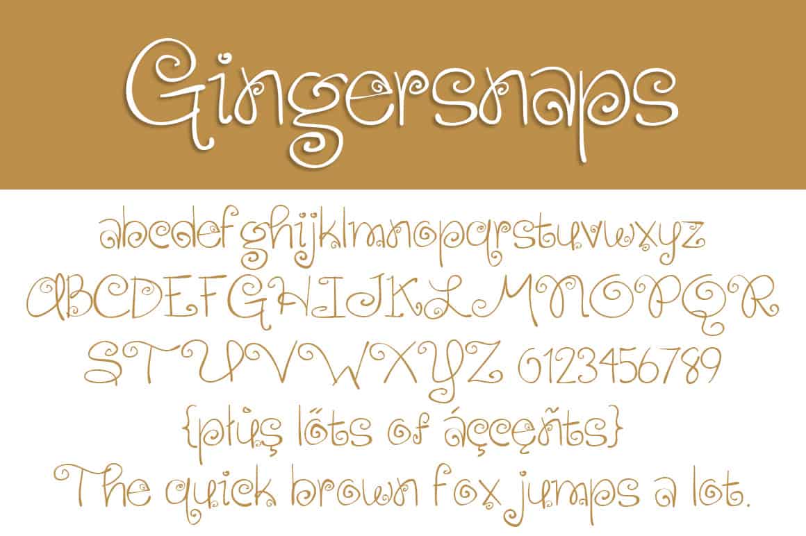 Gingersnaps Letters